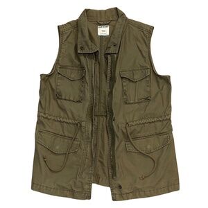 Old Navy Olive Green Utility Vest Women’s Size Medium Casual Outdoor